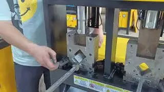 40x20mm Rectangular Tube Cutting Die Hydraulic Pipe Cutting Machine