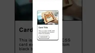 Card Design HTML CSS #htmlcss #css