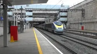 (HD) **Refurbished**  Eurostar Class 373015 + 016 passes Stratford Intl on 9O32  23.10.15