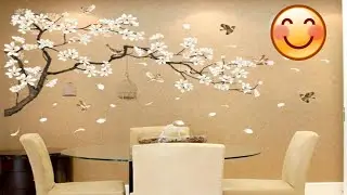 Best Wall Sticker for Living Room।। Nature wall stickers।। home decors।। #shorts