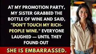 At My promotion Party, My Sister Snatched The Bottle And Said, “Don’t Touch My Rich People Wine ＂