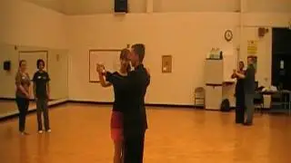 Forrest and Jennifer demonstrate the Promenade for Foxtrot at the Ballroom Dance Club