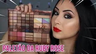 MAQUIAGEM USANDO A MEGA PALETA DA RUBY ROSE (INSPIRATION KIT)
