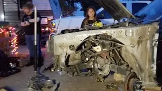 4 bagged Toyota pickup cutting inner fenders 12-26-19