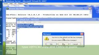 Tutorial on creating user using sqlplus
