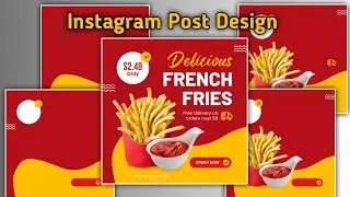 Instagram Post Design Ideas in Canva/ Canva Editing/ Food post Design/ Canva/ Post Design