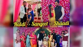 Haldi → Sangeet → Shaadi 💛 | Full Family Wedding Vlog