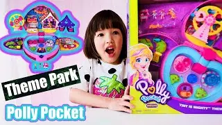 Polly Pocket Theme Park Backpack Compact Unboxing & Play with Mei.