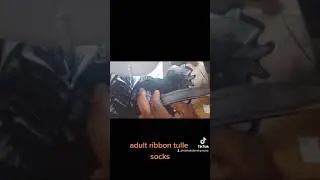 ribbon trim tulle socks