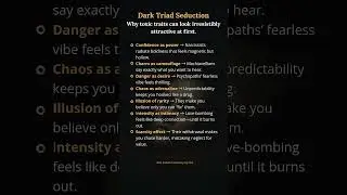 The Dark Psychology of Attraction (Dark Triad Explained)