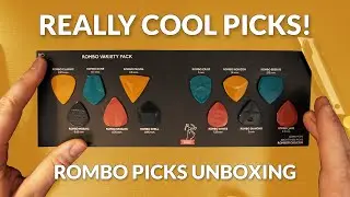 ROMBO Picks Variety Pack Unboxing - Designer Guitar Picks?
