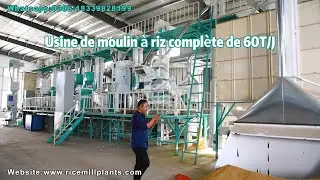 Machine de moulin &agrave; riz 60T / D et silo &agrave; grains, s&eacute;choir &agrave; paddy pour notre client ghan&eacute;en