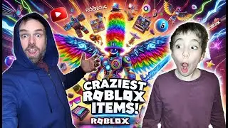 We Try On The Craziest Roblox Items!
