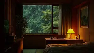 Rainy Night Piano Ambience | Gentle Piano Ambience for Calm Thoughts and Emotional Balance