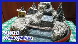 DIY - COME FARE UNA BELLISSIMA FONTANELLA CON ACQUA VERA  SU UN SOTTOVASO -  MODELLISMO E DIORAMI