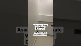 Asian paints shade white butter L164 ( off white ) | interior paint ideas