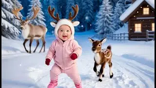 Reindeer Runs Into New Year Fun | New Year Celebration Learning Song for Toddlers & Preschoolers