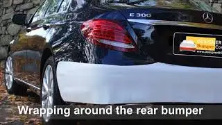 Bumper protector for BMW -  White Leather Bumper Covers