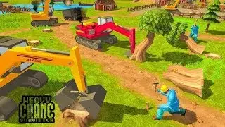 Heavy Excavator Crane 2018 Game App For Kids Learning Construction Vehicles