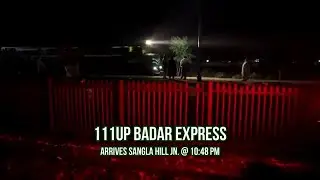 111UP Badar Express Crossing 148DN #mianwali #express at sanglahill #junction. #pakistan #railway
