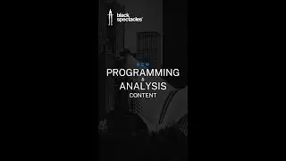 New Programming & Analysis Available Now!