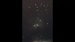 Nebula NGC 1975, Seestar s50 telescope live image stacking, astrophotography, deep sky object