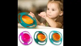 Revolutionary 360&deg; Rotate Spill-Proof Bowl Dishes | Mess-Free Feeding!