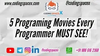 5 Programing Movies Every Programmer MUST SEE? @codingspacex #codingspacex