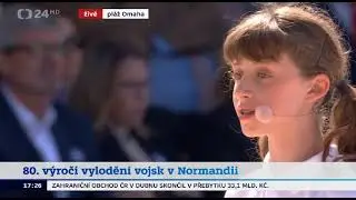 Z hlavní ceremonie k 80.výročí vylodění v Normandii I. #dday80 #anniversary #ct24