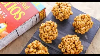 Honey Nut Cheerio Balls (Easy Peanut Butter & Cheerio Marshmallow Treats!)