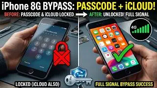 iPhone 8G Passcode Lock On Icloud Bypass Full signal By EFT Pro Tool