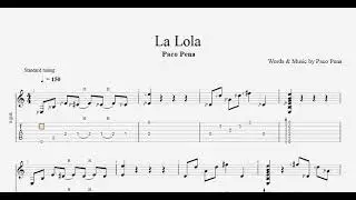 Pena, Paco   La Lola, Rumba (GUITAR PRO) TAB FREE DOWNLOAD PDF SHEET