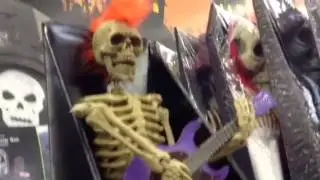 Walmart Halloween 2014 Guitar Playing Skeleton