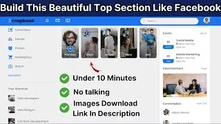 How To Make A Website Like Facebook Using HTML And CSS | Social Media Website Design Step By Step