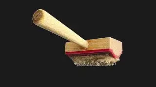 Cat brush Low-poly 3D model