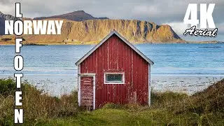 The beauty of Lofoten Island, Norway 🇳🇴 Aerial - Drone [4K] #travel