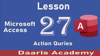 Action Quries in Ms.Access Database Afsomali