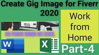 How To create gig image for fiverr 2020 | Part-4 | Online Work|How to Make Fiverr gig | Full Guide