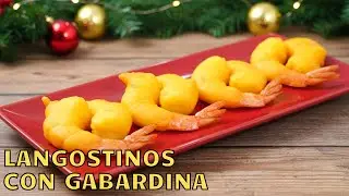 LANGOSTINOS en GABARDINA para Navidad | Receta CRUJIENTE y f&aacute;cil 🎄🍤
