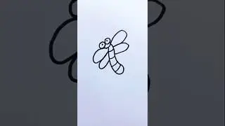 very easy fly drawing step by step  #fly #drawing #shorts #viral #art #easydrawing