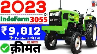 Indo farm 3055 di new model 2023 price😘speci🔥mileage⚡indo farm emi ₹9,012/-💥On road😎 down payment💯