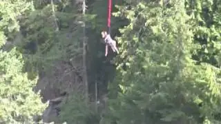 Lilli Babb and Madison Tasker Bungee in Whistler