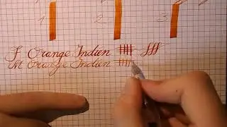 Inkcyclopedia J. Herbin Orange Indien