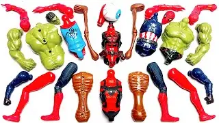 AVENGERS TOYS MARVEL'S HULK, SPIDER-MAN 2,CAPTAIN AMERICA, DEADPOOL, SIRENHEAD SUPERHERO TOYS VIDEOS