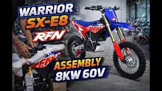 RFN Warrior SX-E8 Assembly - Worlds First 65cc Class Electric Dirt Bike 8kw 60v