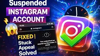 Instagram Suspended Account Recovery Method | 100% Working | Recover in 6-7 Days