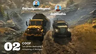 [PS5] [4K60FPS] SNOWRUNNER - COOP Two Drivers Deliver Pipe Dream Cargo (Part 2) (Multiplayer)