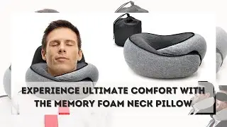 Snail Style Memory Foam Travel Neck Pillow - U-shaped, Portable, Adjustable Neck Support
