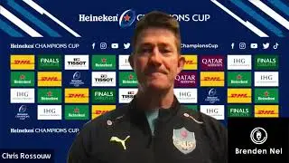 BULLS: Assistant coach Chris Rossouw after the loss to Lyon in the Champions' Cup