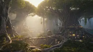 大樹の元へたどり着く | World Tree | Fantasy Nature Realm 4K